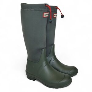 Hunter Original Tour Neoprene Tall Boots 7 Olive Green